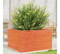 vidaXL Garden Planter Wax Brown 80x80x45.5 cm Solid Wood Pine