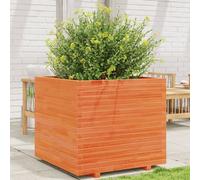 vidaXL Garden Planter Wax Brown 80x80x72 cm Solid Wood Pine, Brown