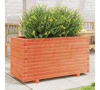vidaXL Garden Planter Wax Brown 90x40x49.5 cm Solid Wood Pine 847375, Brown