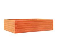 vidaXL Garden Planter Wax Brown 90x60x23 cm Solid Wood Pine