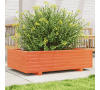 (wax brown, 90 x 60 x 26.5 cm) vidaXL Garden Planter Outdoor Flower Pot Planter Pot Wax Brown Solid Wood Pine