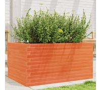 vidaXL Garden Planter Wax Brown 90x60x45.5 cm Solid Wood Pine