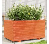 vidaXL Garden Planter Wax Brown 90x60x49.5 cm Solid Wood Pine