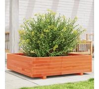 vidaXL Garden Planter Wax Brown 90x90x26.5 cm Solid Wood Pine