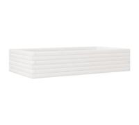 vidaXL Garden Planter White 110x60x23 cm Solid Wood Pine