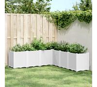 vidaXL Garden Planter White 160x160x53 cm PP