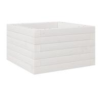 vidaXL Garden Planter White 40x40x23 cm Solid Wood Pine