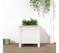 (white pine, 40 x 40 x 39 cm) vidaXL Garden Raised Bed Outdoor Wooden Planter Pot Flower Bed Solid Wood Pine