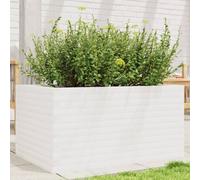 vidaXL Garden Planter White 90x60x45.5 cm Solid Wood Pine