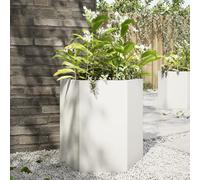 vidaXL Garden Planter White Hexagon 46x40x45 cm Steel