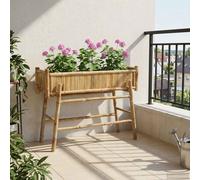 vidaXL Garden Planter with Holder Natural 100 x 38 x 74 cm Bamboo