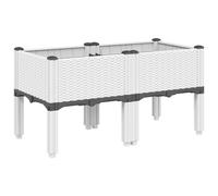 Garden Planter with Legs Outdoor Flower Pot Planter Box Planter Pot PP vidaXL