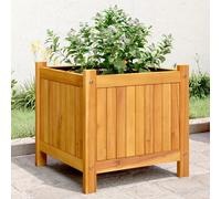 vidaXL Garden Planter with Liner 42x42x40 cm Solid Wood Acacia