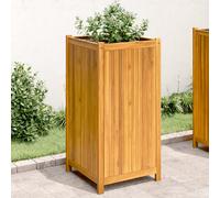 Svvalka Garden Planter with Liner 50x50x100 cm Solid Wood Acacia