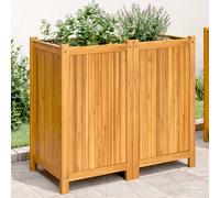 vidaXL Garden Planter with Liner 84x42x75 cm Solid Wood Acacia