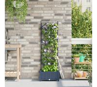 Garden Planter Steel Outdoor Container Modern Decor Terrace Stylish Pot vidaXL