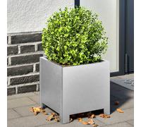 vidaXL Garden Planters 2 pcs 30x30x30 cm Galvanised Steel