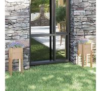 vidaXL Garden Planters 2 pcs 31x31x70 cm Solid Pinewood, Brown