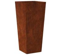 vidaXL Garden Planters 2 pcs 35x35x75 cm Corten (Weathering) Steel