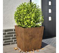 vidaXL Garden Planters 2 pcs 50x50x50 cm Weathering Steel
