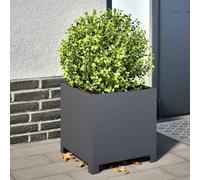 vidaXL Garden Planters 2 pcs Anthracite 40x40x40 cm Steel