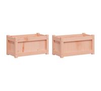 vidaXL Garden Planters 2 pcs Solid Wood Douglas