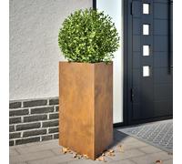 vidaXL Garden Planters 2 pcs Triangular 50x43x75 cm Weathering Steel