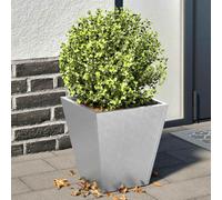 vidaXL Garden Planters 30X30X30cm 2 Pcs Galvanised Steel, Silver