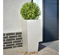 vidaXL Garden Planters 35x35x75 cm 2 pcs Stainless Steel
