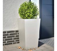 vidaXL Garden Planters 45x45x75 cm 2 pcs Stainless Steel