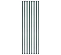 Vidaxl Garden Posts 10 Pcs 1.5 M Metal Green