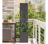 vidaXL Garden Privacy Screen Black 32 x 140 cm Cold-rolled steel