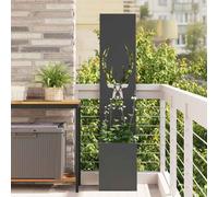 vidaXL Garden Privacy Screen Black 32 x 140 cm Cold-rolled steel