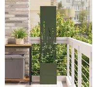 vidaXL Garden Privacy Screen Olive green 32 x 140 cm Cold-rolled steel