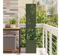 vidaXL Garden Privacy Screen Olive green 32 x 140 cm Cold-rolled steel