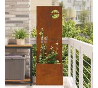 vidaXL Garden Privacy Screen Rusty 50 x 140 cm Weathering steel