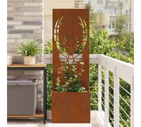 vidaXL Garden Privacy Screen Rusty 50 x 140 cm Weathering steel
