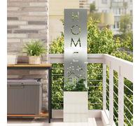 vidaXL Garden Privacy Screen Silver 32 x 140 cm Galvanised steel