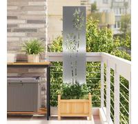 vidaXL Garden Privacy Screen Silver 32 x 140 cm Galvanised steel