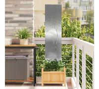 vidaXL Garden Privacy Screen Silver 32 x 140 cm Stainless steel