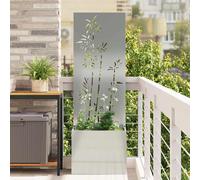 vidaXL Garden Privacy Screen Silver 50 x 140 cm Galvanised steel