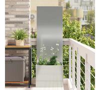 vidaXL Garden Privacy Screen Silver 50 x 140 cm Galvanised steel