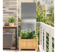 vidaXL Garden Privacy Screen Silver 50 x 140 cm Stainless steel