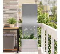 vidaXL Garden Privacy Screen Sliver 50 x 32 x 150 cm Stainless steel