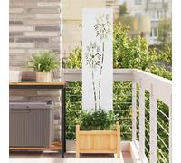 vidaXL Garden Privacy Screen White 32 x 140 cm Cold-rolled steel
