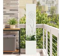 vidaXL Garden Privacy Screen White 32 x 140 cm Cold-rolled steel