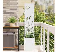vidaXL Garden Privacy Screen White 32 x 140 cm Cold-rolled steel