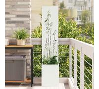 vidaXL Garden Privacy Screen White 32 x 140 cm Cold-rolled steel