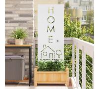 vidaXL Garden Privacy Screen White 50 x 140 cm Cold-rolled steel