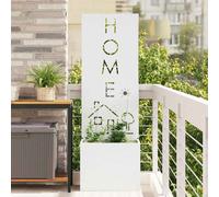 vidaXL Garden Privacy Screen White 50 x 140 cm Cold-rolled steel